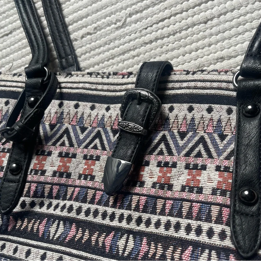 Jessica Simpson Travel/Tote Bag Boho Pattern